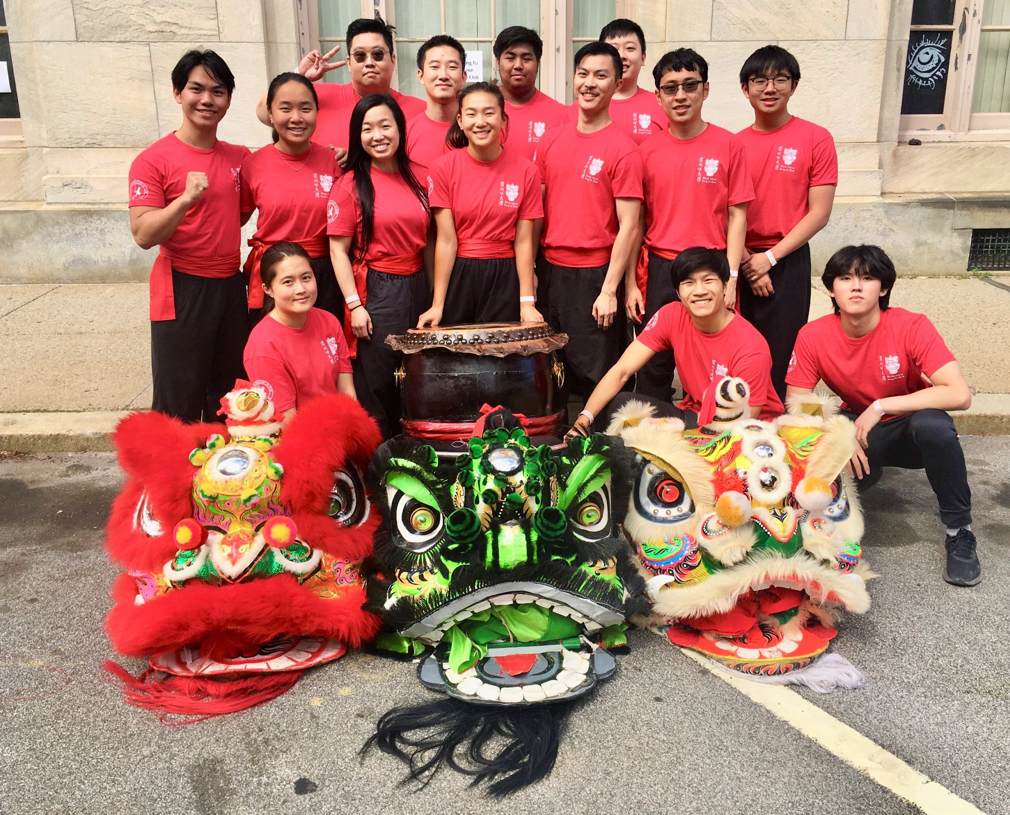 Rhode Island Kung Fu Club members and students gathered together