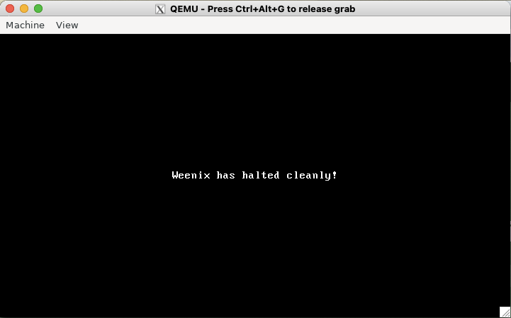 Weenix operating system illustration